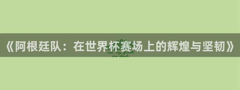 世界杯预选赛亚洲:《阿根廷队:在世界杯赛场上的辉煌与坚韧》